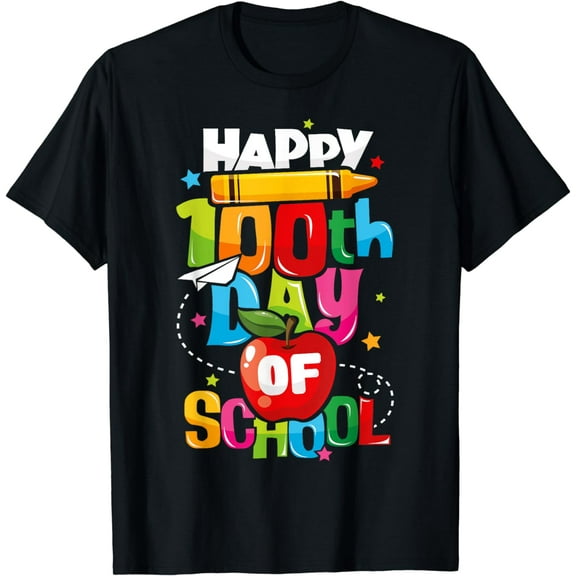 100th Day of School Teachers Kids Child Happy 100 Days T-Shirt