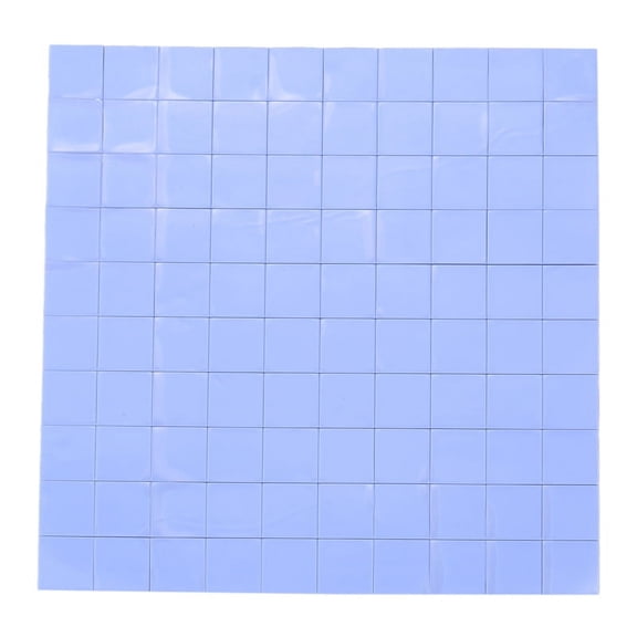 100x 10x10x1mm silicone thermal pad for conductive heat sink Insulation Pate, Blue