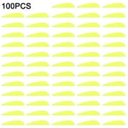 100x 2\'\' Archery Vanes Rubber Feather Fletching Hunting Arrows