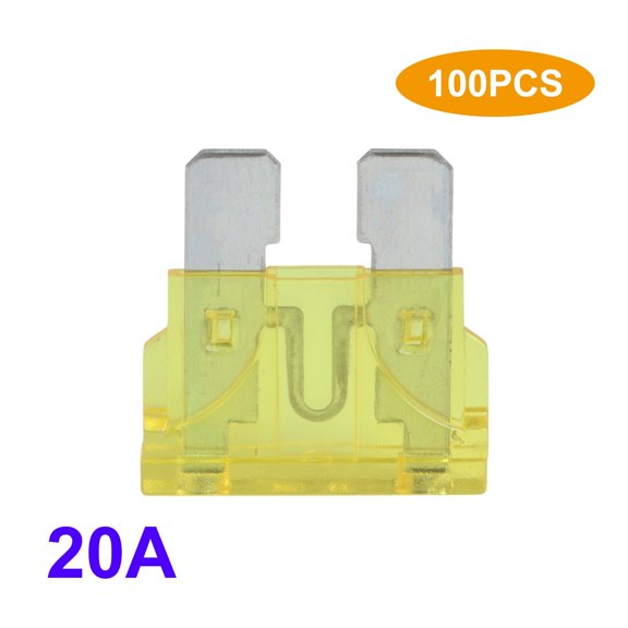 100x 20 Amp ATC/ATO Standard Regular Fuse Blade 20A for Car Boat