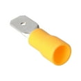 thumbnail image 1 of 100x 6.3mm Yellow Insulated male Spade Terminal Electrical Crimp Wire Connectors, 1 of 4