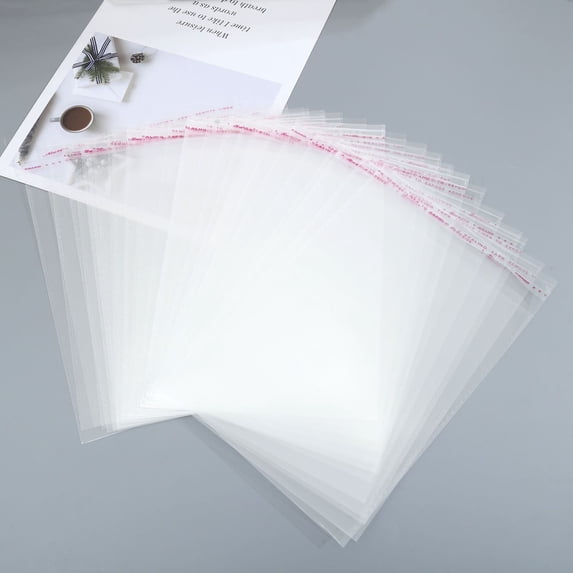 100x A3 package Bag 45x32cm Clear Resealable Plastic Self Seal Adhesive