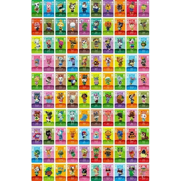 100x Animal Crossing ACNH Series 2 Mini NFC Cards New Horizons 101-200