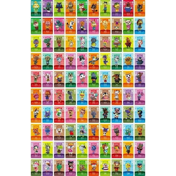 100x Animal Crossing ACNH Series 4 Mini NFC Cards New Horizons 301-400