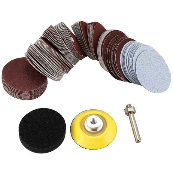 100x Backer Pad Sanding Disc Sand Paper Hook Loop M6 Drill Adapter Backer Pad