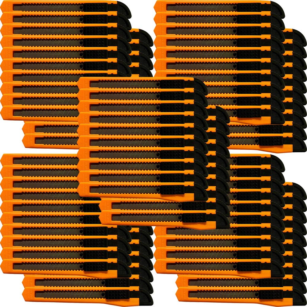 Unique Bargains Retractable Box Cutter Utility Snap Off Lock Razor Sharp  Tool Orange