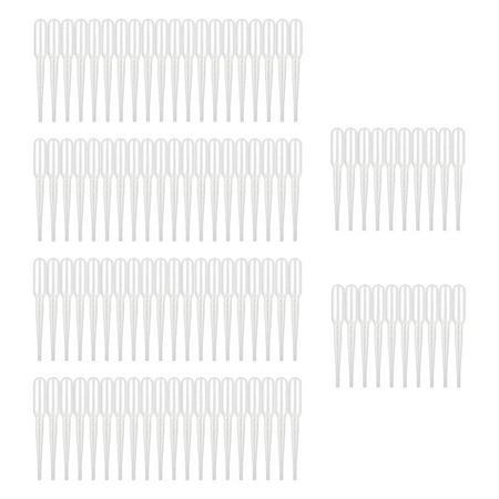 100x Disposable Eye Dropper Transfer Pipettes Testing Mini Portable Accessories DIY arts sciences Class Kids Craft Travel Home Use 1mL