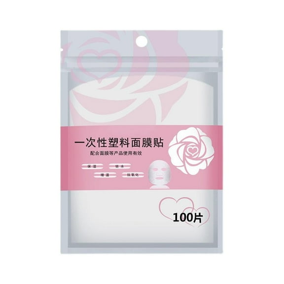 100x Disposable Face Plastic Film - Face Cleaner Mask Paper Wrap- MaskBest