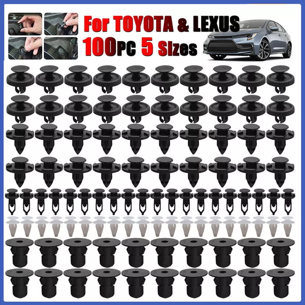100x For TOYOTA & LEXUS Trim Panel Clips Bumper Fender Push Pin Rivet 7