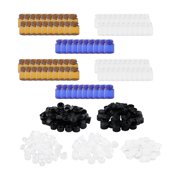 100x Glass Essential Oil Bottles Small Liquid Sample Vial Empty Glass Vials 1ml