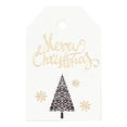 thumbnail image 1 of 100 Pieces Paper Labels Merry Christmas Wishing Cards Star Tree Printed, 1 of 11