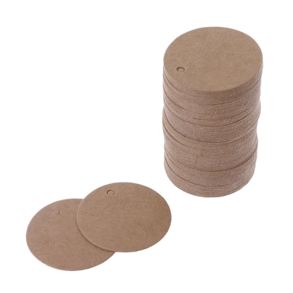 100x/Pack Craft Gift Tages Circles Tages Round Tages Handmade Paper Tages