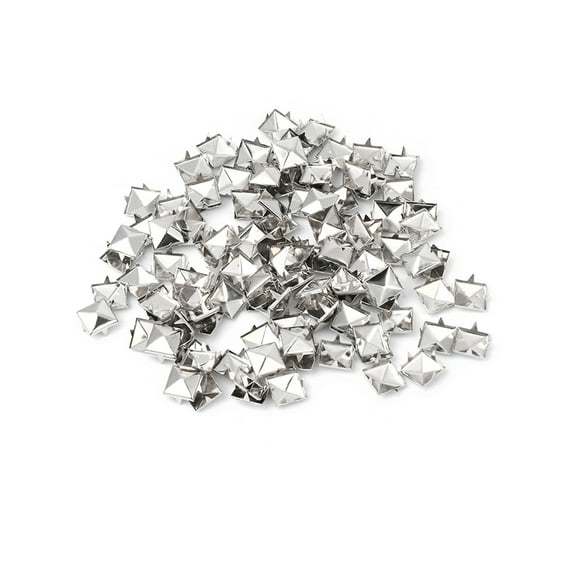 100x/Pack Metal Studs Square Rivets Decorative Rivets Square Rivets Leathercraft Spikes Nailheads Rivets Studs