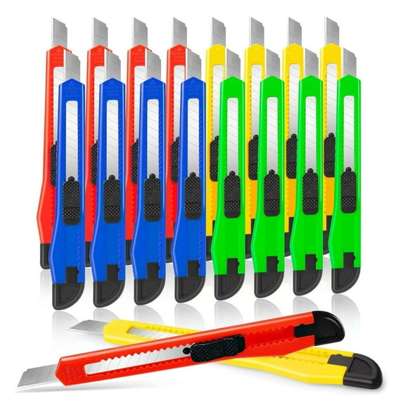 100x Razor Blade Utility Knife Box Cutter Sharp Snap Precise Exacto Plastic Case