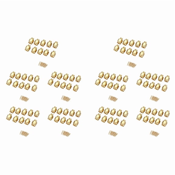 100x SMA Male Plug Solder RF Coax Connector for Semi-Rigid RG402 0.141 Inch Cable Gold,100 x RF Connector,Gold