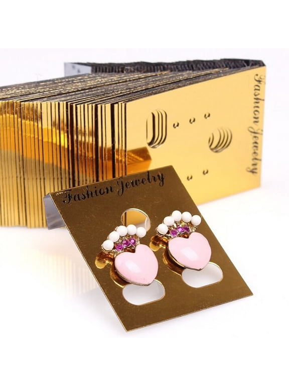 100x/Set Earring Ear Studs Hanging Holder Stands Display Hang Cards Show GohmWL
