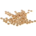 thumbnail image 1 of 100x Spacer Beads Solid Brass Washer Beads Jewelry Making Crafts - Gold, 8mm, 1 of 8