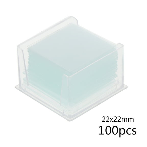 100x Square Glass Slides Coverslips Coverslides Instrument Microscope Cover Slip