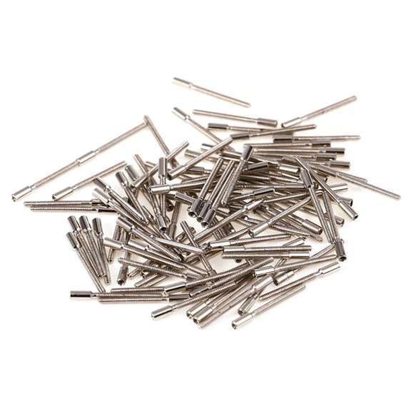 100x Stainless Steel Watch Winding Stem Extensions , Durable and Exquisite for DIY Watch Work GUYUTING Spare Part