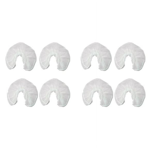 100x U Shaped Disposable Non-Woven Headrest Pillow Paper Beauty Spa Salon Bed Cover Massage Face Cradle Head Rest Covers