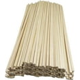 100x Unfinished Wood Sticks, Wooden Square Dowel Rod, Wood Dowel Sticks