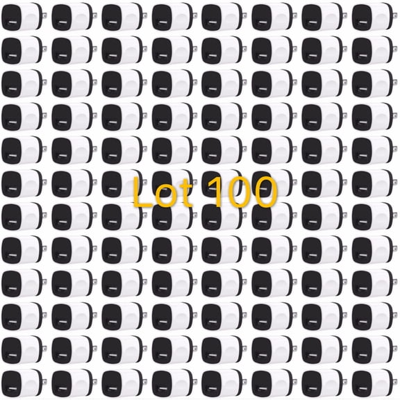 100x WHITE USB Wall Charger Plug Home Power Adapter US Outlet Fit iPhone 6 7 8