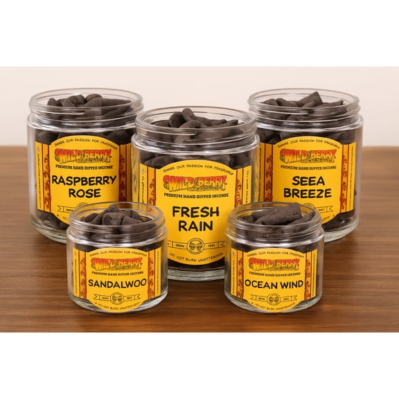 100x Wild Berry Incense Cones - Ocean Drift - Variety Pack Mix