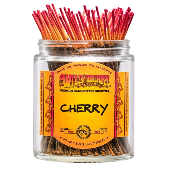 100x Wild Berry Shorties 4" Incense Sticks - Cherry - USA Made