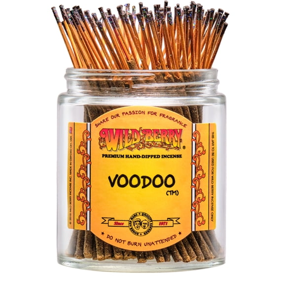 100x Wild Berry Shorties 4" Incense Sticks - Voodoo - USA Made Hand Dipped Wildberry