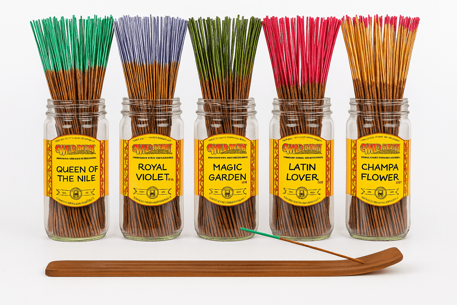 100x Wild Berry Traditional 11' Incense Sticks - Exotic Garden - Variety Pack