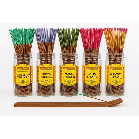 100x Wild Berry Traditional 11' Incense Sticks - Exotic Garden - Variety Pack