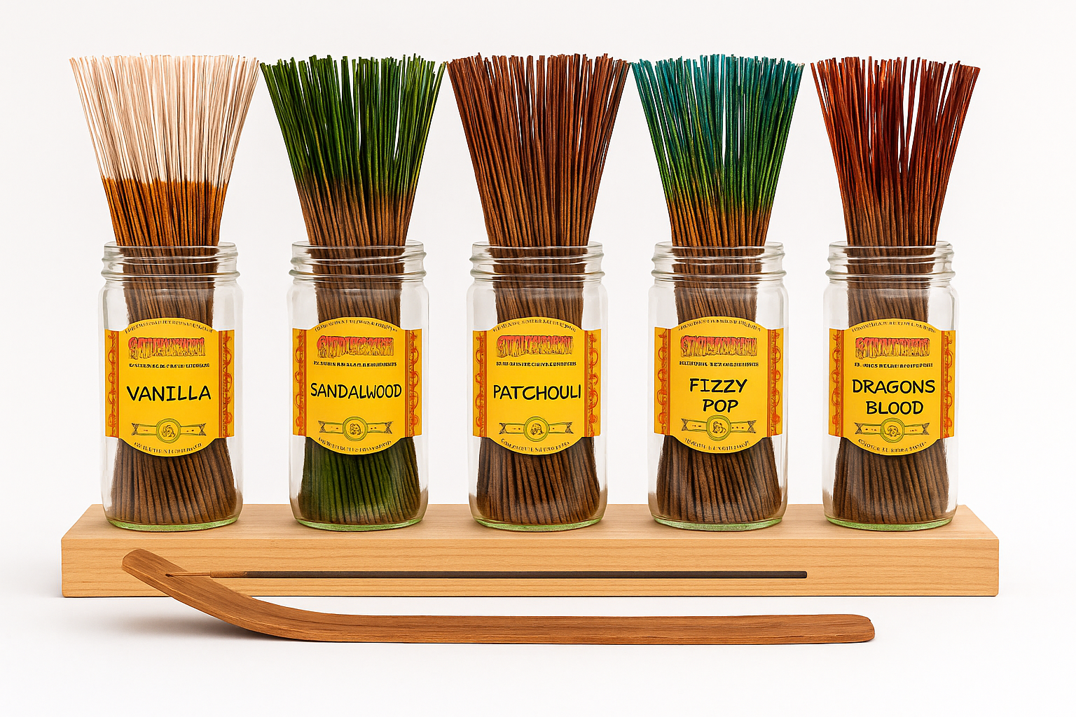 100x Wild Berry Traditional 11' Incense Sticks - Exotic Spice & Energy - Variety Pack