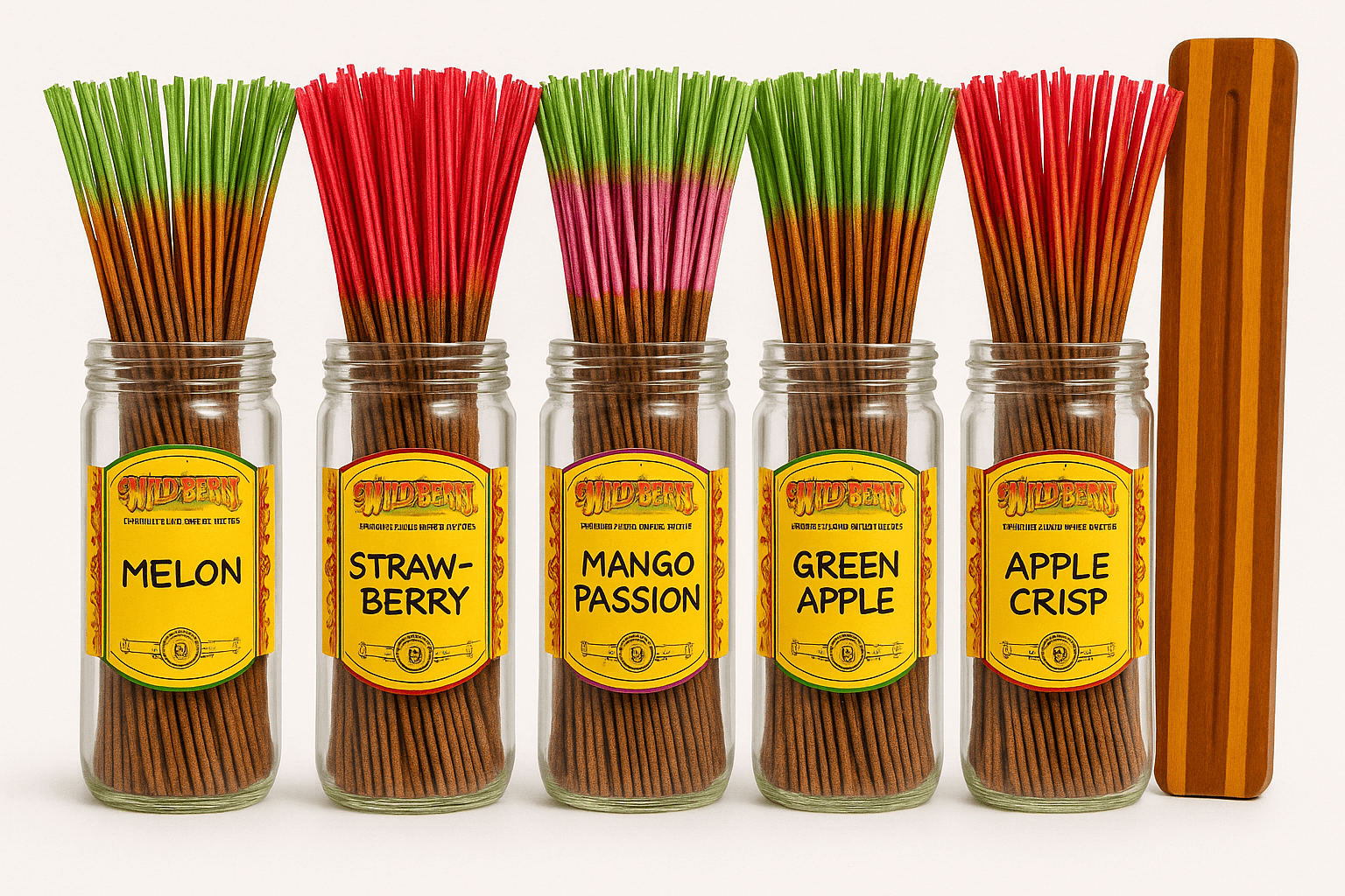 100x Wild Berry Traditional 11' Incense Sticks - Fruity Bliss - Variety Pack