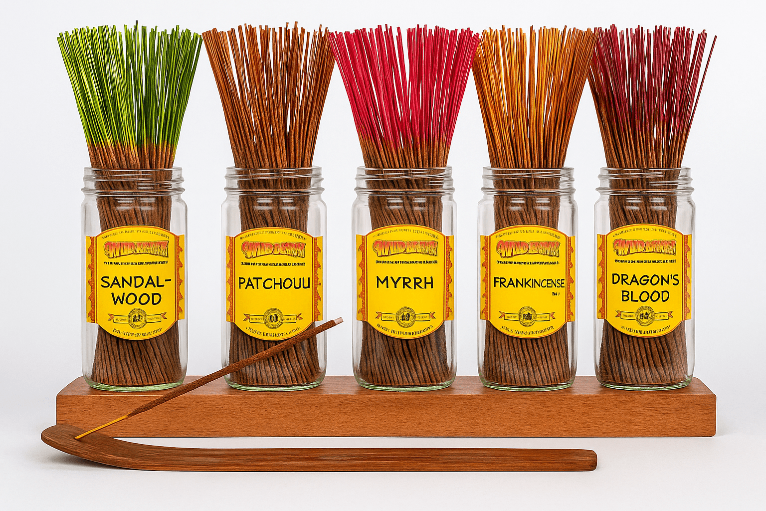 100x Wild Berry Traditional 11' Incense Sticks - Sacred Resins & Woods - Variety Pack
