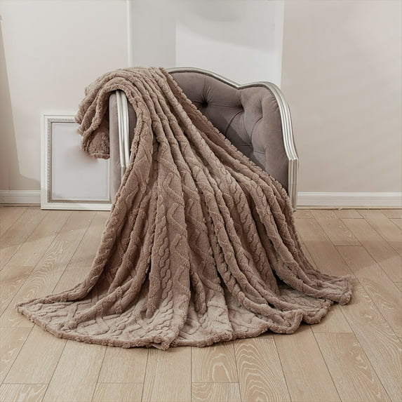 100x120cm Super Soft Warm Fleece Blanket | Solid Color Throw Rug for Sofa & Bed | Ultra Plush Flannel Fabric | Multi-Functional Home & Outdoor Use | 39x47 Inches
