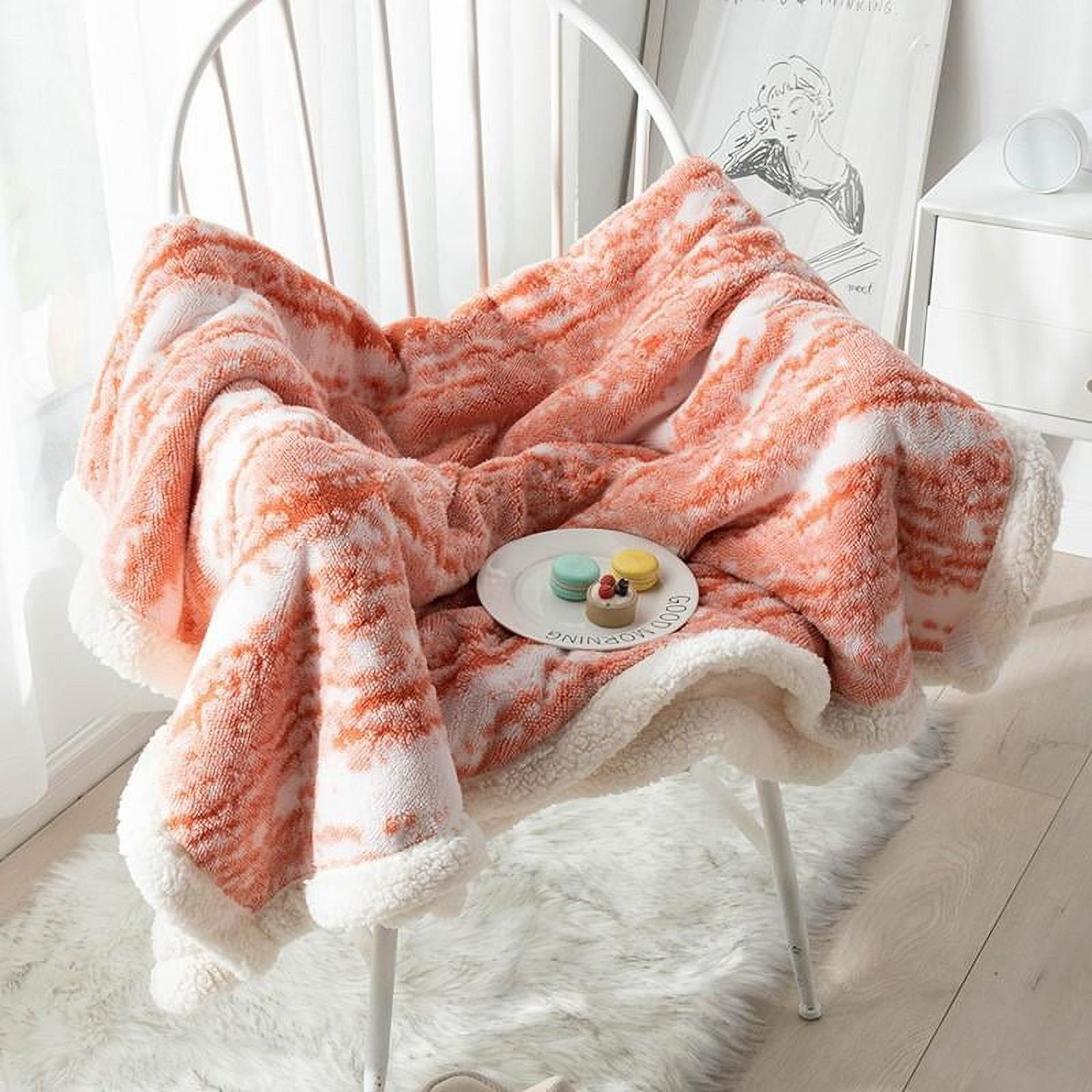 100x150 Lamb Wool Blanket, Bedding Fleece Double-Sided Blanket, Suitable  For Bed And Sofa, Super Soft, Comfortable And Warm Plush Tv Blanket Red  100*150 