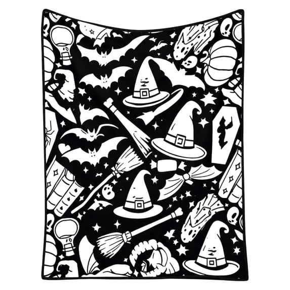 100x150cm DIY Coloring Blanket for Adults, Soft Fuzzy Velvet Blanket with Markers, Creative Activity Gift for Bed Couch Home Decor, Washable Color Blanket