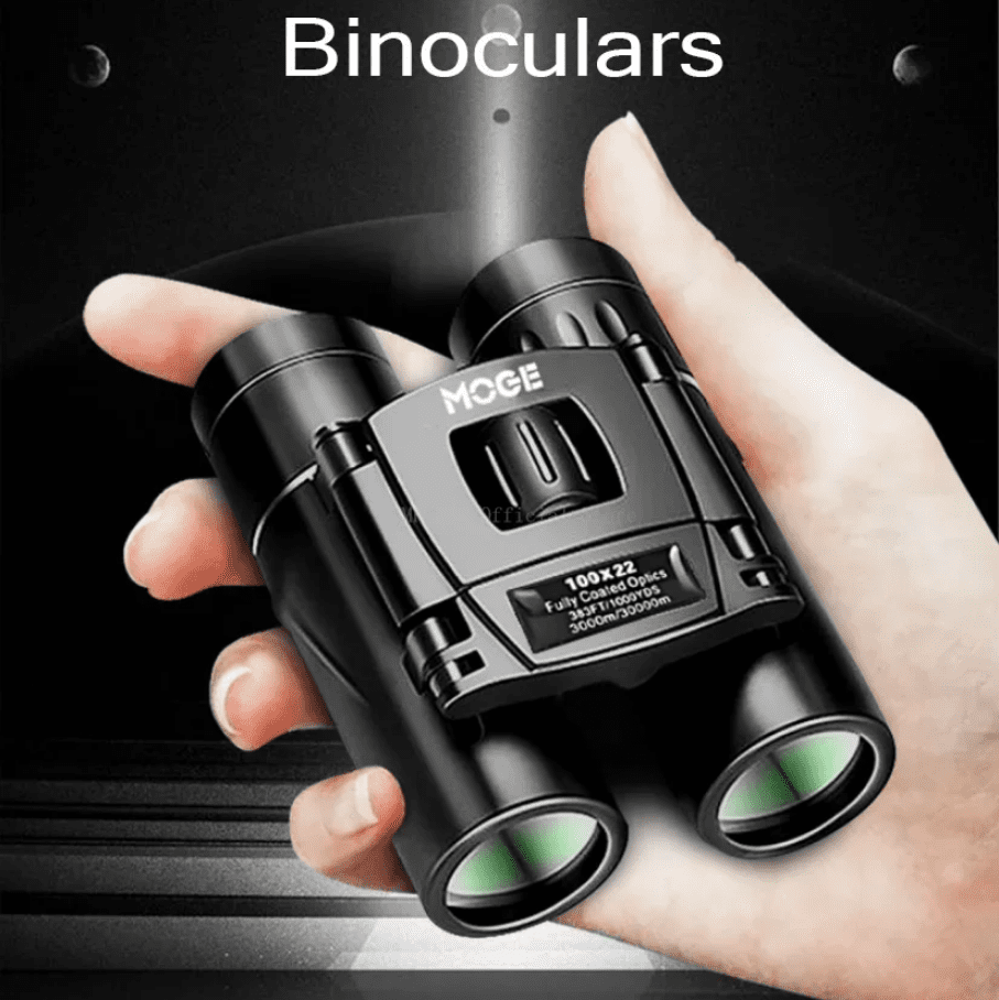 100x22 HD Powerful Binoculars 2000M Long Range Folding Mini Telescope BAK4 FMC Optics For Hunting Sports Outdoor Camping Travel