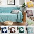 thumbnail image 1 of 100x70cm Super Soft Fleece Blanket - Hemmed Edge Design for Sofa, Bed, Travel, Warm & Cozy for All Seasons, Durable Fleece Material, Multi-Use as Throw Rug or Bedding, 39.37x27.55in, B, 1 of 4