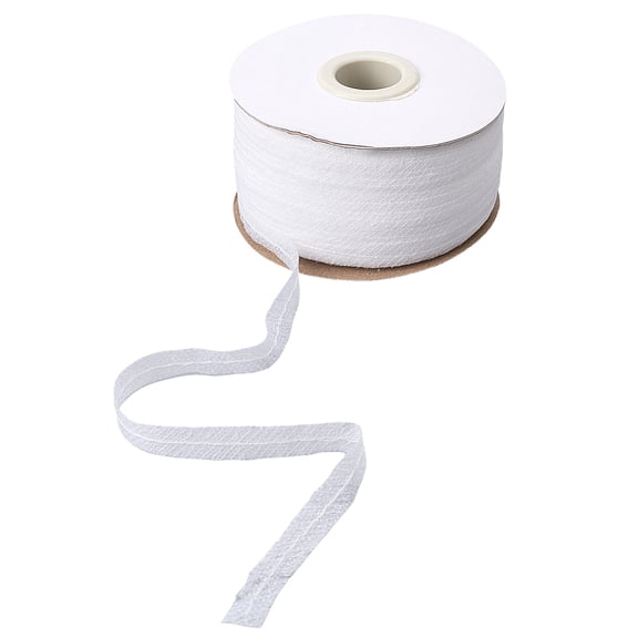 100yards Nonwoven Fabric Ribbon Clothes Accessories White 3/8 inch(10mm)
