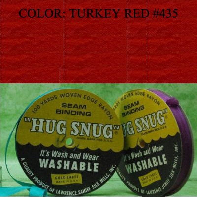 100yds 1/2" Schiff Seam Binding Hug Snug Ribbon Color Turkey Red #435