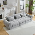 thumbnail image 1 of 101.58  Cloud Couch, Gray Modern Modular Sofa, Sectional Couches for Living Room, Convertible Folding Sofa Bed, Cushioned Design, 1 of 8