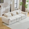 thumbnail image 1 of 101.58  Cloud Couch, White  Modern Modular Sofa, Sectional Couches for Living Room, Convertible Folding Sofa Bed, Cushioned Design, 1 of 10