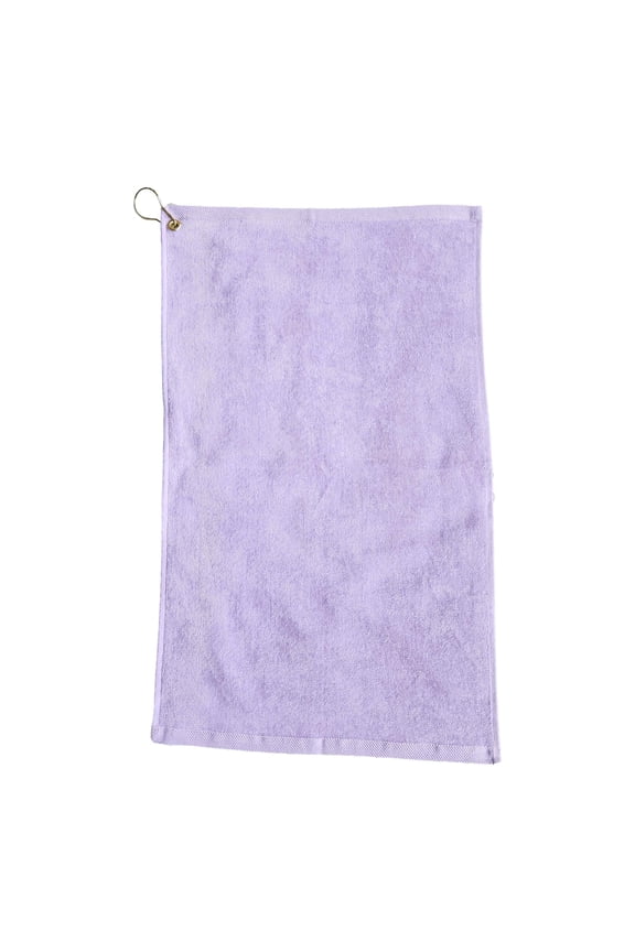 Cotton Bowling Towel with Clip Lavender