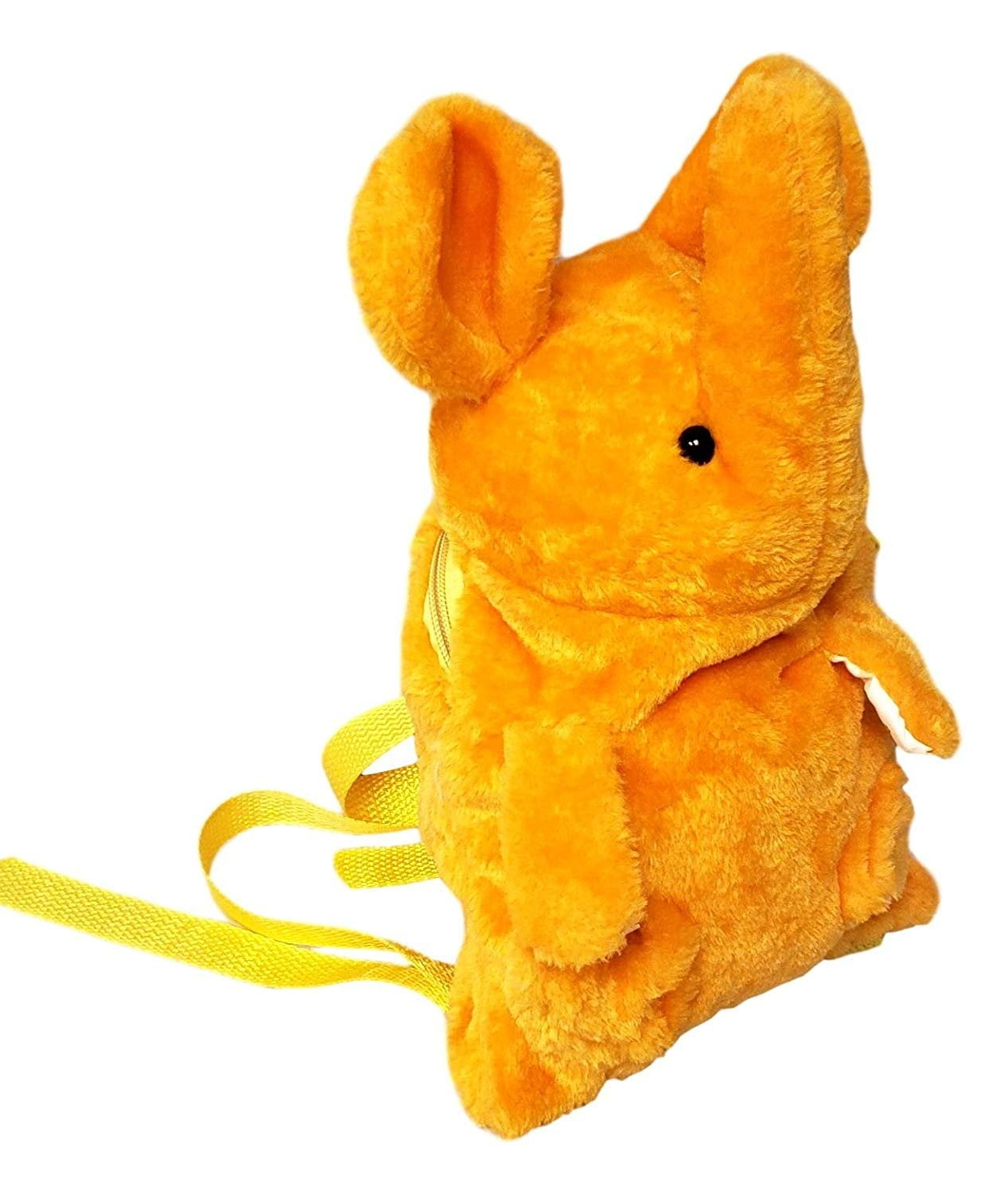 101 BEACH Cute Plush Animal Teddy Bear Bunny Kangaroo Dog Elephant Penguin  Backpack Bags Toys For Toddlers Orange Elephant 