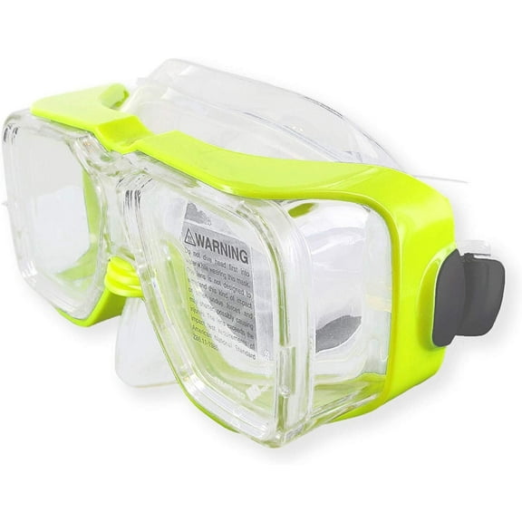 101 BEACH Super Scanner Side-View Scuba Dive Snorkel Mask Yellow