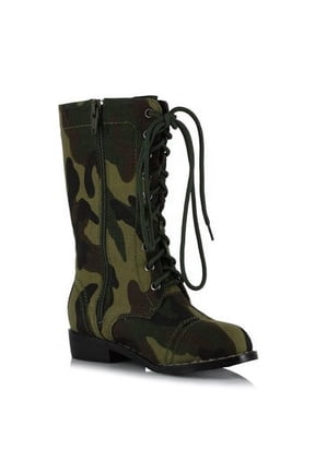 101-BOOTCAMP, 1" Heel Camo Ankle Boot