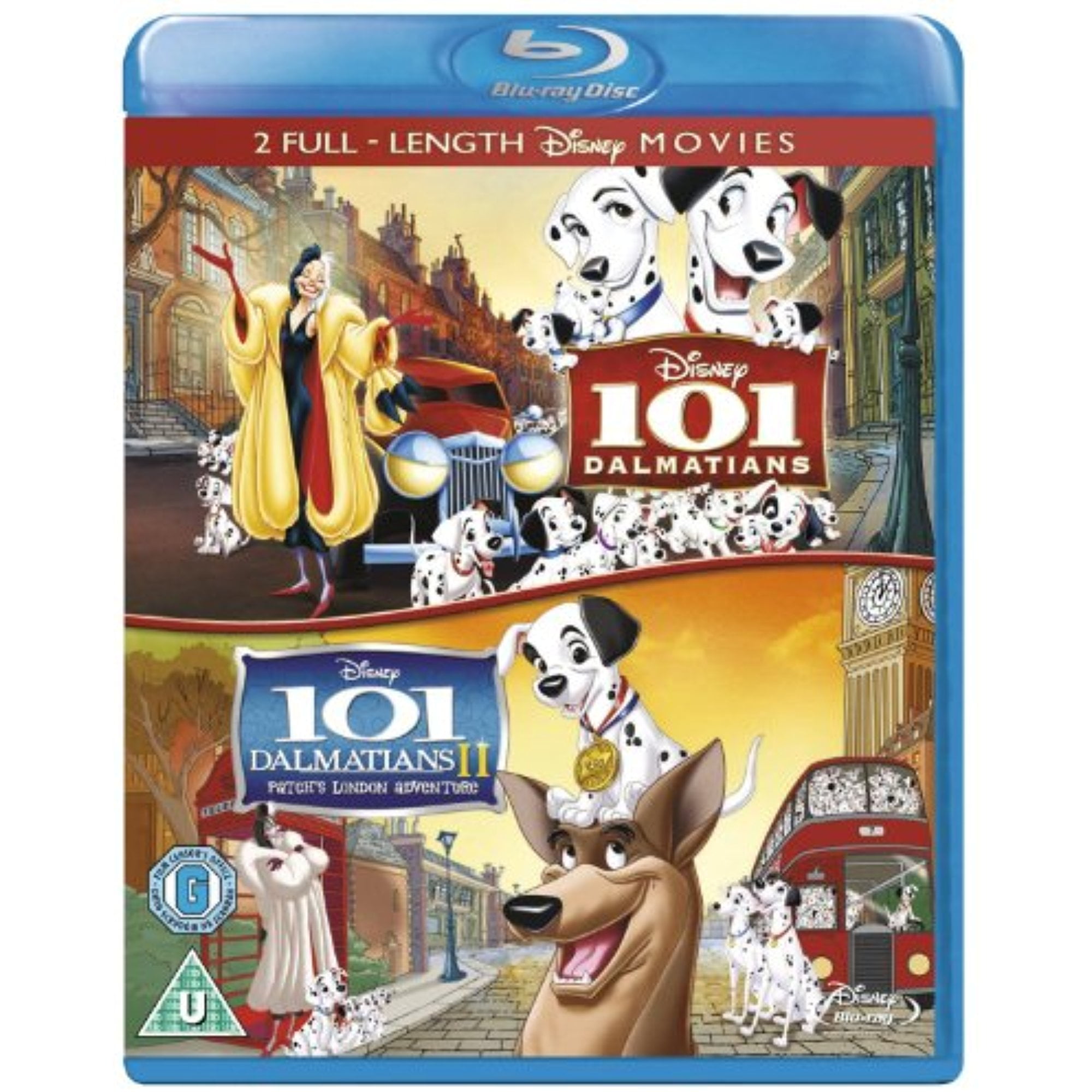 101 Dalmatians 2 Movie Collection Blu-ray (101 Dalmatians/Patch's London  Adventure), image size:2000x2000