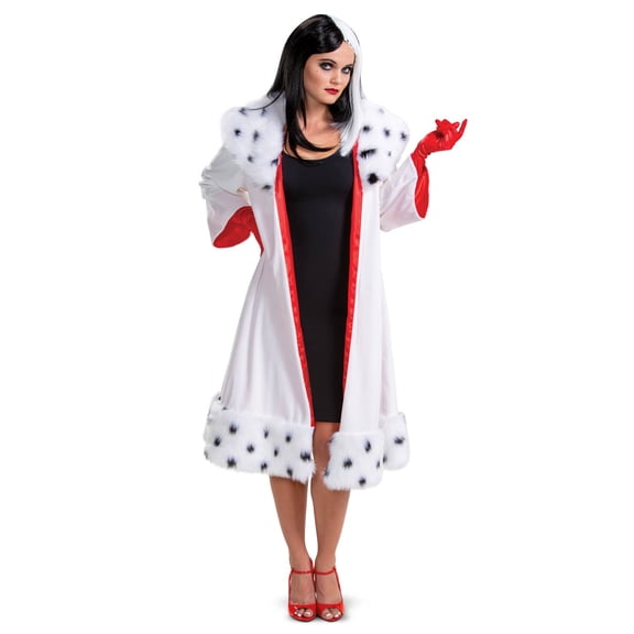 101 Dalmatians Animated Womens Cruella Jacket Deluxe Costume