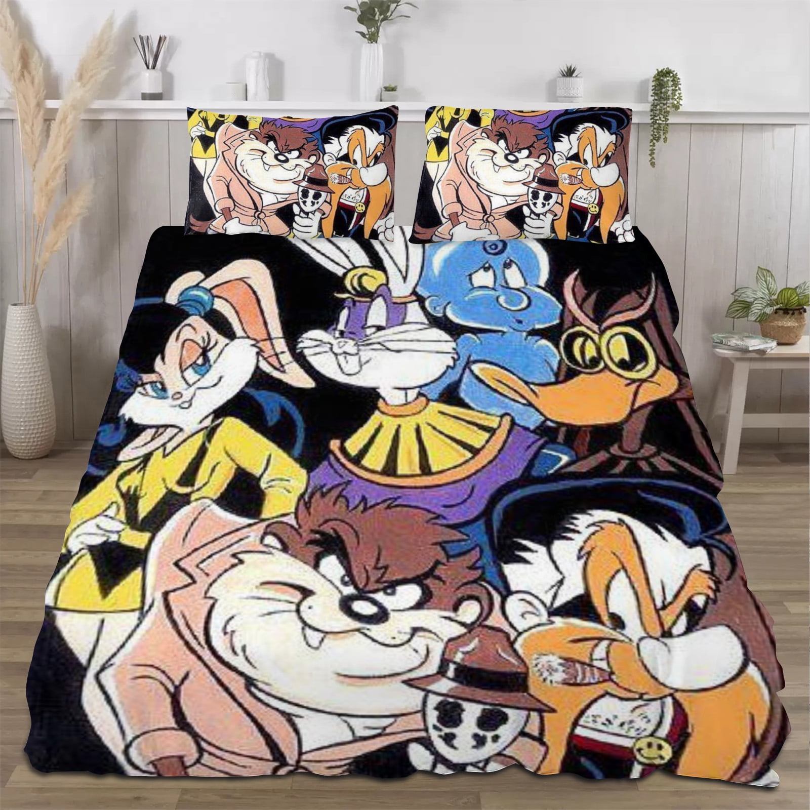 101 Dalmatians Bedding Sets Twin Duvet Cover 3 Piece Cute Bed Set for